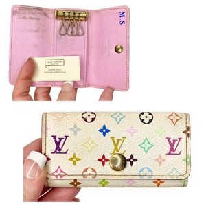 louis vuitton multicolor key holder